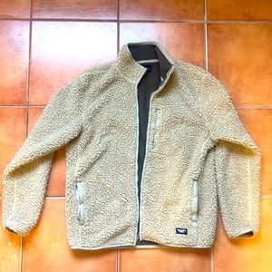 Abercrombie and Fitch | Sherpa Full-Zip Jacket | Men’s Large | Color Tan | 2020